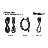iiyama ProLite LH4366UHSB-B1AG 43" 4K Ultra HD Public Display Zwart, HDMI, USB-C, LAN, WiFi, Audio, Android