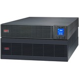 APC SRV5KRILRK Easy-UPS On-Line 5000VA/W Noodstroomvoeding Zwart, Hardwire 1 fase uitgang, USB, Railkit, extendable runtime