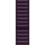Apple Leather Link-bandje - Donkere kers (41 mm) - S/M horlogeband Donkerpaars