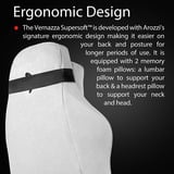 Arozzi Vernazza Supersoft Fabric - Light Grey gamestoel Lichtgrijs