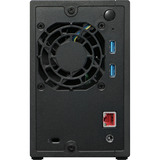 Asustor Drivestor 2 Gen2 (AS1202T) incl. 2x Red Plus 8 TB nas Zwart, LAN, USB