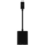 Belkin Connect USB-C audio- en oplaadadapter Zwart