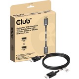 Club 3D DisplayPort 2.1 Bi-Directional VESA DP80 Certified kabel 4K 240 Hz 1,6 meter