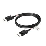 Club 3D Displayport 2.1 VESA DP80 gecertificeerde kabel male-male Zwart, 1,6 meter, 8K 240Hz, 10K 60Hz, 80Gbps