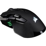 Corsair IRONCLAW RGB WIRELESS Gaming Mouse Zwart, 100 - 18,000 dpi, Bluetooth + LE, RGB leds