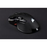 Corsair IRONCLAW RGB WIRELESS Gaming Mouse Zwart, 100 - 18,000 dpi, Bluetooth + LE, RGB leds