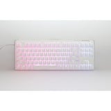 Ducky One 3 Classic Pure White TKL, toetsenbord Wit, US lay-out, Cherry MX Speed Silver, RGB led, Double-shot PBT, Hot-swappable, QUACK Mechanics, 80%