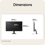LG 27U411B-B 27" gaming monitor Zwart, VGA, HDMI, AMD FreeSync, 144 Hz