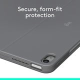 Logitech Combo Touch iPad Air 13" (M2) (2024) Keyboard Case Zwart, US-International lay-out (QWERTY), 75%