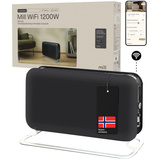 Mill WiFi convectorkachel CO1200WIFI3 BLACK Zwart, 1200 Watt, tot 18 m²
