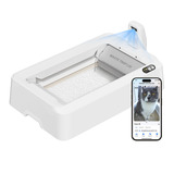 PETKIT Purobot Crystal Duo - Automatische kattenbak met camera Wit, meldingen via de PETKIT-app