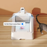 PETKIT Purobot Crystal Duo - Automatische kattenbak met camera Wit, meldingen via de PETKIT-app