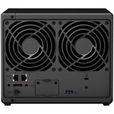 Synology DiskStation DS923+ incl. 4x WD Red Plus 6 TB harde schijf nas Zwart, 2x LAN, 2x USB-A 3.2 (5 Gbit/s), eSATA
