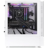 Thermaltake View 200 TG ARGB midi tower behuizing Wit | 2x USB-A | RGB | Window