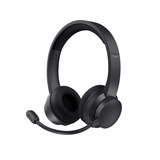 Trust Ayda Draadloze ENC Pc-headset on-ear  Zwart, Bluetooth, noise cancelling microfoon, tot 24 uur batterij