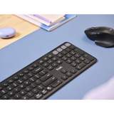 Trust Vaiya Draadloos toetsenbord Zwart, US lay-out, Bluetooth / 2.4GHz