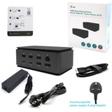 i-tec USB4 Metal Docking station Dual 4K HDMI DP with Power Delivery 80 W + i-tec Universal Charger 100 W Zwart