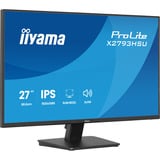 iiyama ProLite X2793HSU-B1 27" monitor Zwart (mat), 120 Hz, HDMI, DisplayPort, USB, Audio