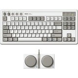 8BitDo IBM Bundel mechanisch gaming toetsenbord Grijs, US lay-out (QWERTY), Kailh Box White, 80% (TKL)	, TKL, Bluetooth Low Energy, Wireless 2.4G, USB