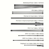 ASUS Prime Gold modulaire 750 watt voeding  Wit, 1x 12V-2x6, 3x PCIe