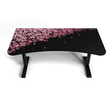 Arozzi Arena Gaming Desk - Flower Zwart/roze