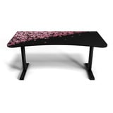 Arozzi Arena Gaming Desk - Flower Zwart/roze