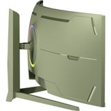 Arozzi Nova Curved 49" v2 UltraWide gaming monitor Groen, 1x DisplayPort, 2x HDMI, 1x USB-C, 2x USB-A, 165 Hz