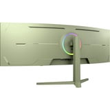 Arozzi Nova Curved 49" v2 UltraWide gaming monitor Groen, 1x DisplayPort, 2x HDMI, 1x USB-C, 2x USB-A, 165 Hz