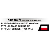 COBI Historical Collection - ORP Sokół Polish Submarine Constructiespeelgoed Schaal 1:300