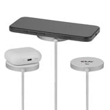 Club 3D CAC-3026 Qi2 25W draadloze oplader Wit, Qi-gecertificeerd, MagSafe-compatibel, magnetisch pad