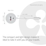 Club 3D CAC-3027 Qi2 25W draadloze oplader Wit, Qi-gecertificeerd, MagSafe-compatibel, magnetisch pad