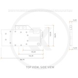 EKWB EK-Quantum Vector RX 6800/6900 - Copper + Plexi waterkoeling Transparant/koper