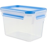 Emsa Clip & Close vershoudbakje, 1,1 L doos Transparant/blauw, rechthoekig