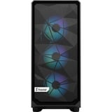 Fractal Design Meshify 2 Compact Lite RGB Black TG Light tint midi tower behuizing Zwart | 2x USB-A | RGB | Tempered Glass