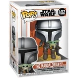 Funko Pop! Star Wars: The Mandalorian - The Mandalorian with the child speelfiguur 