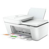 HP DeskJet 4120e all-in-one inkjetprinter met faxfunctie Wit, Scannen, Kopiëren, Faxen, Wi-Fi, BT