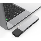 Hyper HyperDrive NET 6-in-2 USB-C Hub dockingstation Zilver