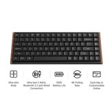 Keychron K3 Ultra 8K Wireless Custom Mechanical Keyboard Zwart, US lay-out (QWERTY), Keychron Milk POM Red, 75%, RGB leds, LSA Double-shot PBT, USB-C | 2.4 GHz | Bluetooth 5.2