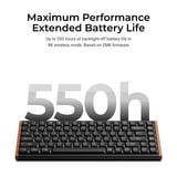Keychron K3 Ultra 8K Wireless Custom Mechanical Keyboard Zwart, US lay-out (QWERTY), Keychron Milk POM Red, 75%, RGB leds, LSA Double-shot PBT, USB-C | 2.4 GHz | Bluetooth 5.2