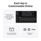 Keychron K3 Ultra 8K Wireless Custom Mechanical Keyboard Zwart, US lay-out (QWERTY), Keychron Milk POM Red, 75%, RGB leds, LSA Double-shot PBT, USB-C | 2.4 GHz | Bluetooth 5.2
