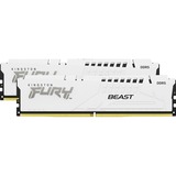 Kingston FURY Beast 32 GB DDR5-6000 (2x 16 GB) werkgeheugen Wit, KF560C36BWE2K2-32, EXPO