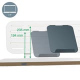 Leitz Ergo Bureau Ophangbord met laptophouder, 80x25 cm organiser Wit