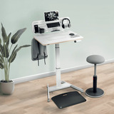 Leitz Ergo Bureau Ophangbord met laptophouder, 80x25 cm organiser Wit