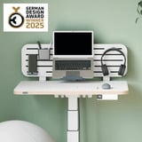 Leitz Ergo Bureau Ophangbord met laptophouder, 80x25 cm organiser Wit