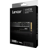 Lexar NM620 M.2 2280 NVMe SSD, 512GB SSD PCIe 3.0 x4, NVMe 1.4, M.2 2280