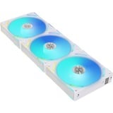 Lian Li UNI FAN AL120 V2 Triple Pack case fan Wit, 4-pins PWM fan-connector, RGB leds