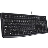 Logitech Keyboard K120 for business Zwart, EU lay-out (QWERTY), Rubberdome, 100%