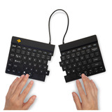 R-Go Tools R-Go Split Break ergonomisch toetsenbord versie 2 Zwart, US lay-out, Scissor switches, Bluetooth 5.0