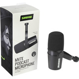 SHURE MV7X Podcastmicrofoon Zwart