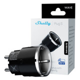Shelly Wave Plug S LR (EU) stekkerdoos Zwart, Z-Wave